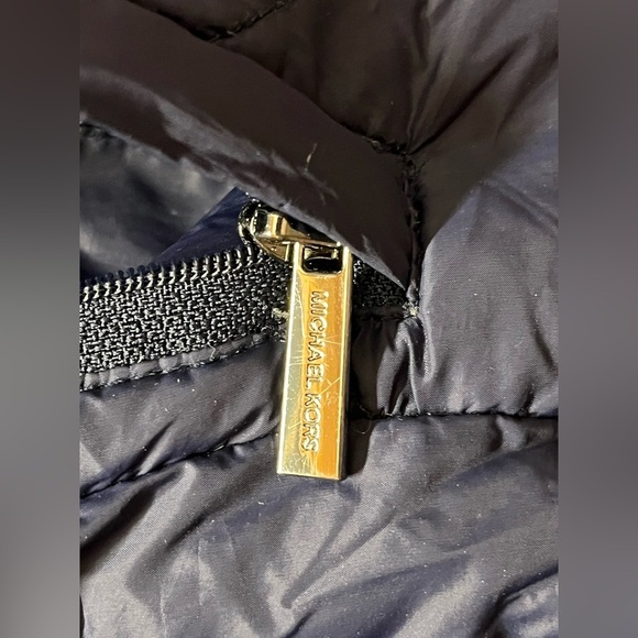 Michael Kors Packable Down Fill Dark Blue Puffer Coat Long Winter Jacket Size XS - Picture 4 of 16